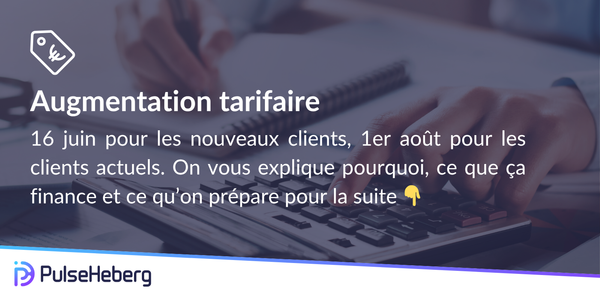 Évolution tarifaire des offres VPS et Web